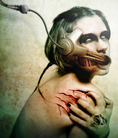 2 photo manipulation horror macabre 40 Amazing Examples of Horror and Macabre Photo Manipulation Art