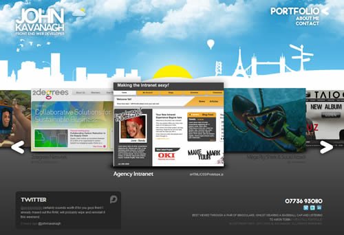 awesome html5 portfolio websites