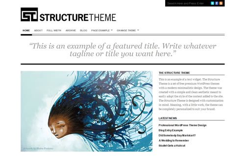 free minimal wordpress themes