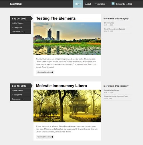 free minimal wordpress themes