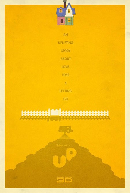 Up retro movie poster