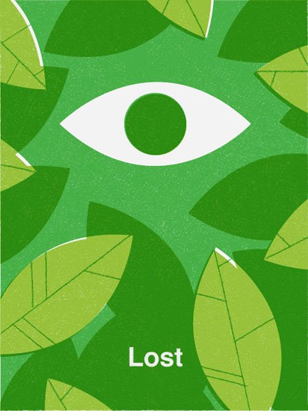 Lost retro movie poster