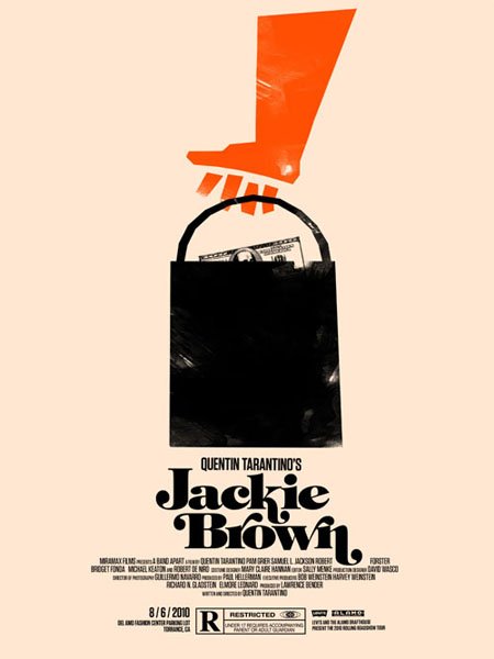 Jackie Brown retro movie poster