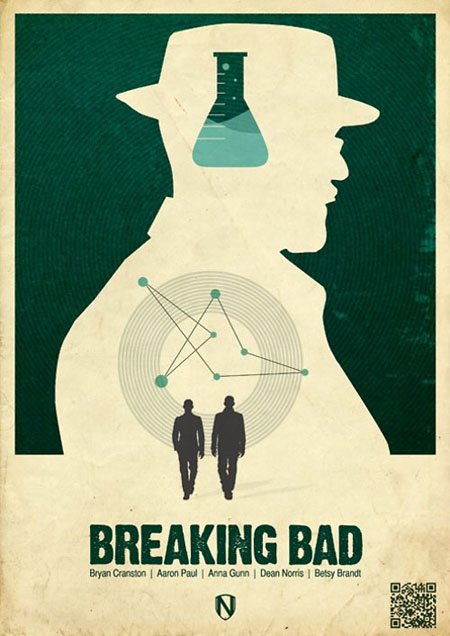 Breaking Bad retro movie poster