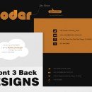 Freebie: Coder Business Card Template Free PSD