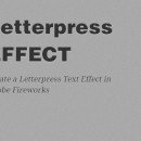 Create a Letterpress Text Effect in Fireworks